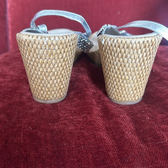 Silver Rhinestone Sandals - Picture 3 of 6